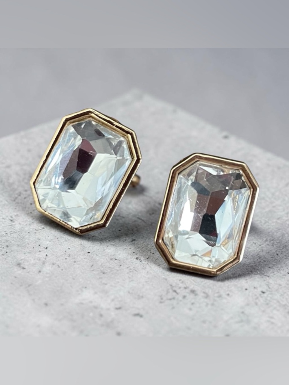 Anthropologie Crystal Stud Post Earrings